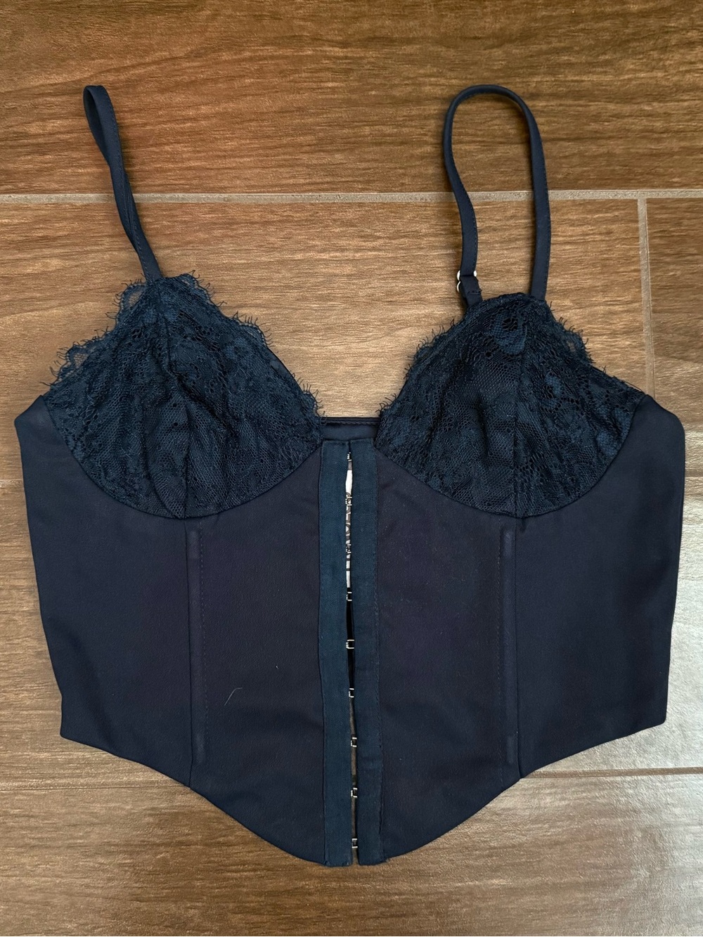 Princess Polly Palisade Corset Navy Top